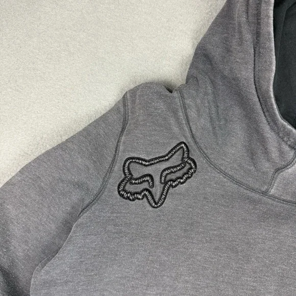 FOX Racing Motocross Hoodie Gray Medium Women's Active Sweatshirt Y2K - Picture 3 of 9